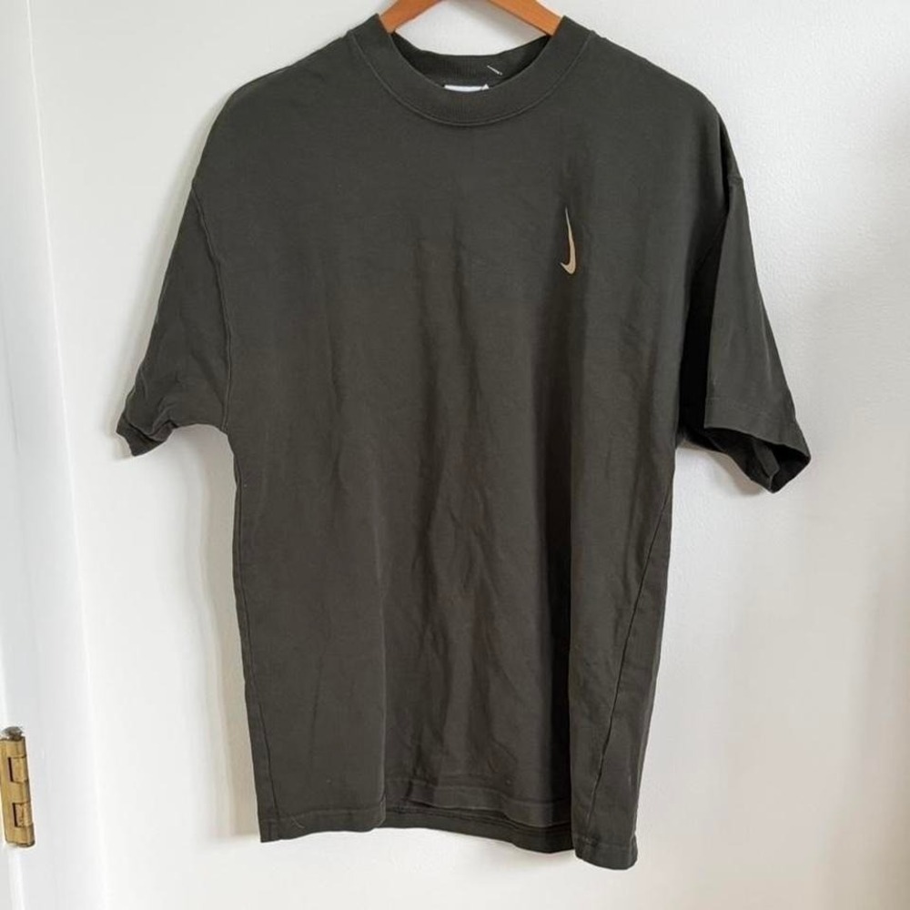 Nike x Billie Eilish Dark Olive Mini Swoosh Tee – Size Small Oversized